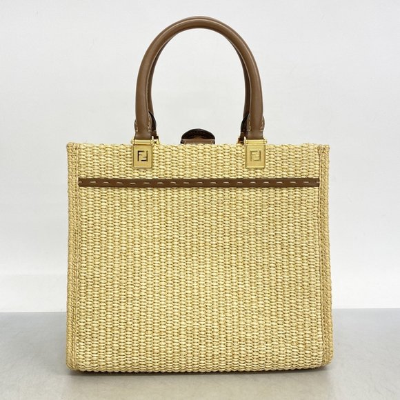 FENDI Brown Straw Bag - Picture 12 of 12